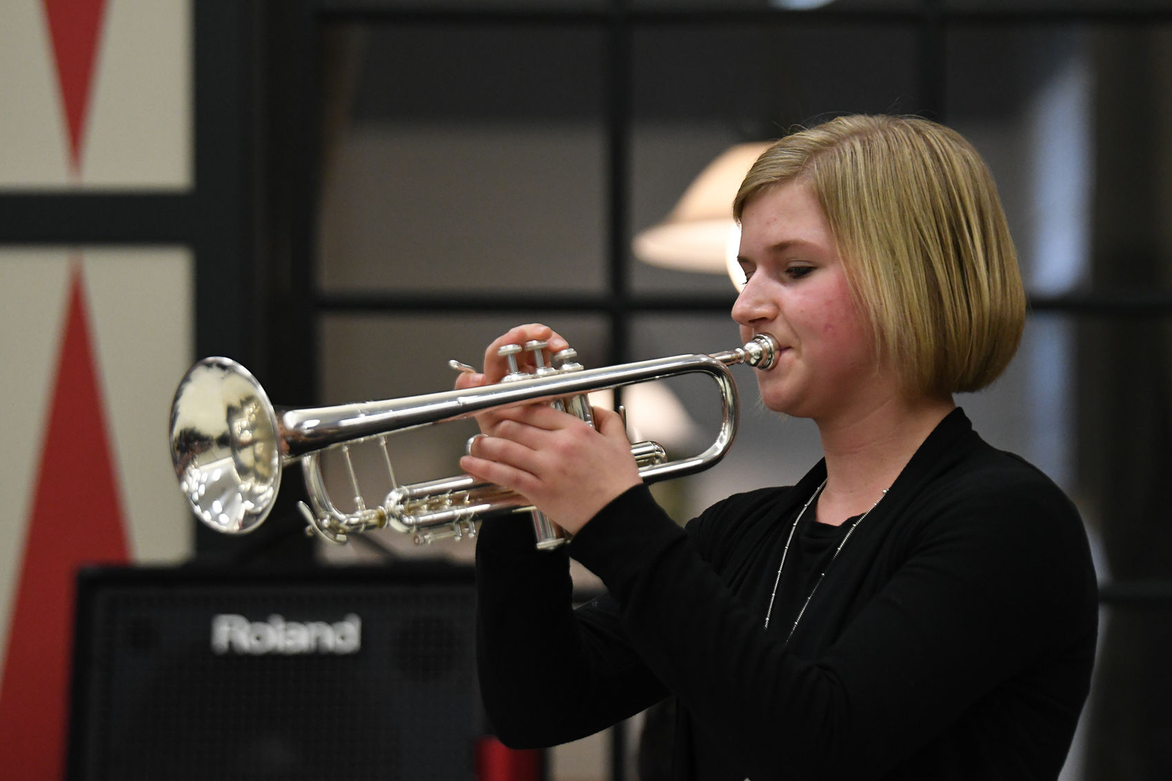 Sophomore trumpeter Ellie Hurst